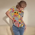 thumbnail image 5 of Naloa Cars Women's Short-Sleeved Onesie, One-Piece Swimsuit for Parties, dates, clubs - Medium, 5 of 9