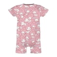 thumbnail image 5 of Kuromi And My Melody Baby Boy Girl Romper Short Sleeve Cotton Bodysuit Outfits Jumpsuit Summer One Piece Clothes, 5 of 8