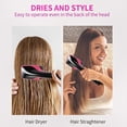 thumbnail image 3 of Hair Dryer Brush Combo for Detangling and Styling - Straightening Tool with Comb Design (Black), 3 of 5