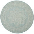 thumbnail image 5 of SAFAVIEH Courtyard Clodagh Medallion Indoor/Outdoor Area Rug, Aqua/Grey, 4' x 5'7", 5 of 10