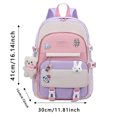 thumbnail image 3 of Adorable Bear Pendant Backpack Casual Daypack With Large Capacity For Laptop Travel And Daily Use, 3 of 4