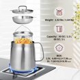 thumbnail image 2 of Friteuse Profonde en Acier Inoxydable 304 de 68 Oz avec Bassin, 2 of 9
