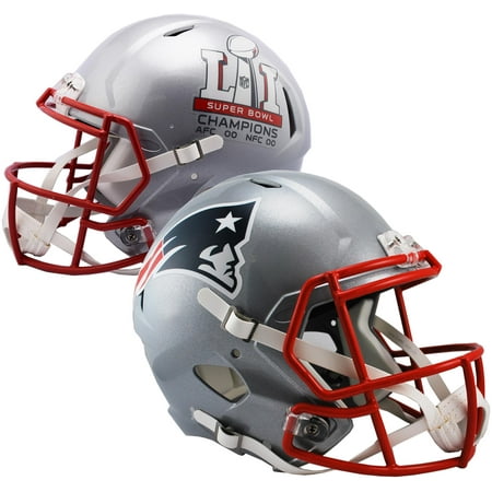 Riddell New England Patriots Super Bowl LI Champions Revolution Speed Replica Football Helmet - Fanatics Authentic Certified
