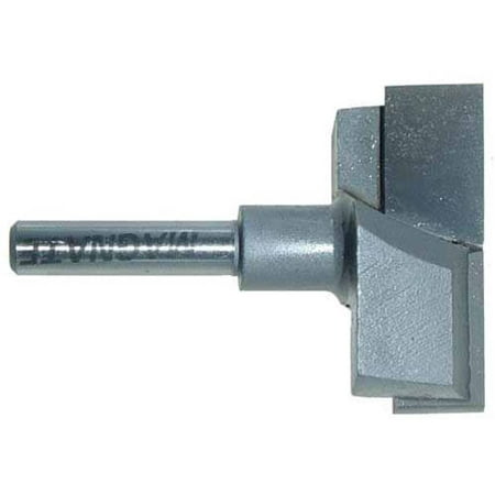 Magnate 2715 Surface Planing (Bottom Cleaning) Router Bit, 1-1/2-Inch Cutting Diameter, 1/4-Inch Shank
