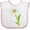 White and Pink, variant on Inktastic Edelweiss- Flower Boys or Girls Baby Bib