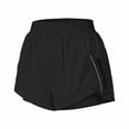 thumbnail image 5 of COMVALUE Womens Running Shorts with Zipper Pockets 3"/5" High Waisted Athletic Gym Workout Shorts for Women with Liner Black S, 5 of 5