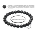 thumbnail image 3 of Shungite Bracelet - 8mm Beaded Stretch Bracelet and Healing Stones, 3 of 5