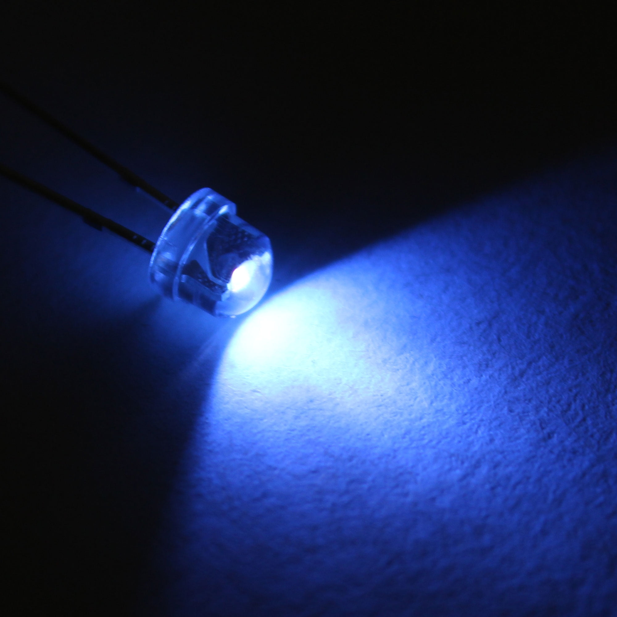 10x 3mm Ultra Bright Clear LED Diode 3.4v Blue Light Emitting Diode 25° 