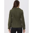 thumbnail image 4 of Chaquede mezclilde oficide trabajo de manlarcon solade jeans pamujer con bolsillos Ejercito Verde XS, 4 of 6