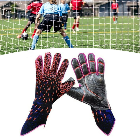 Guantes de fútbol profesionales, guantes de portero de fútbol, guantes de látex antideslizantes, guantes de portero de fútbol, rendimiento comprobado