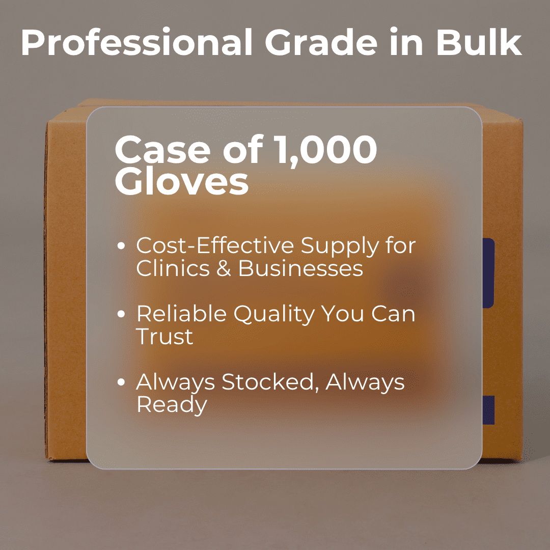 KINGFA Unisex Nitrile Medical Exam Gloves, Disposable, Blue, XL, 1000-Piece