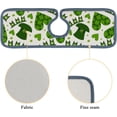 thumbnail image 5 of 2 Pcs SKYSONIC Faucet Absorbent Mat Clover Leaves Hearts Washable Counter Drying Pads Behind Faucet for Kitchen Bathroom, 5 of 7