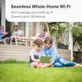 thumbnail image 3 of Sistema Wi-Fi en malla TP-Link AX1500 WiFi 6 de doble banda (Deco X15) | Reemplaza enrutadores y extensores | Cubre hasta 5,600 pies cuadrados. | 2 puertos Gigabit por unidad, compatible con Ethernet, 3 of 5