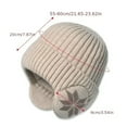 thumbnail image 3 of AWZXDE Mens Hats Winter Warm Knitted Beanie With Ear Warmers Lined For Cycling Outdoor Thickened Slouchy Cap Dark Gray, 3 of 5