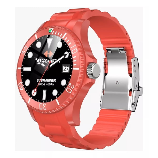 Reloj Inteligente Smartwatch Tk17 Fralugio Sport Bp Hr Spo2 Touch Juegos Rojo Fralugio Sport
