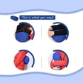 thumbnail image 3 of Cuoff Microbead Bolster Tube Pillow Travel Essentials Squishy Roll Body Cushion Cylinder Bean Bag Throw Pillow Neck Arm Back Support for Plane Car Travel Recliner Sleeping Home Gift 12x6 in (Red), 3 of 9
