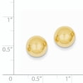 thumbnail image 2 of 14K Yellow Gold Polished 9.0mm Ball Post Earrings, 2 of 2