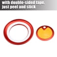 thumbnail image 6 of Unique Bargains Engine Start Stop Button Cover Kit Push Start Button Trim Sticker for Ford Explorer 2020-2022 for Ford Explorer Hybrid 2020-2021 Aluminum Alloy Red, 6 of 7