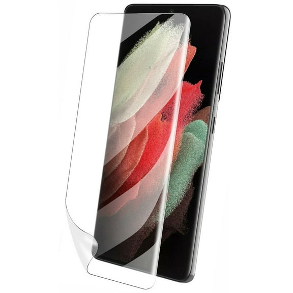 Matte Screen Protector for Samsung Galaxy S21 Plus - TPU Film Anti-Glare Anti-Fingerprint [Fingerprint Works] [Case Friendly] for Galaxy S21 Plus Model ONLY