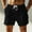 Black, variant on Mens Shorts Casual Classic Fit Drawstring Summer Beach Shorts Lightweight Outdoor Summer Beach Shorts with Pockets Hiking Shorts