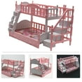 thumbnail image 2 of MasteelfCA Mini Double Decker Bed Decor Mini House Landscape Bunk Bed Mini Furniture, 2 of 8