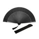 thumbnail image 1 of Folding Fan Chinese Fan Elegant Vintage Style Bamboo Clack Hand Held Fan for Home Dancing Party, 1 of 5