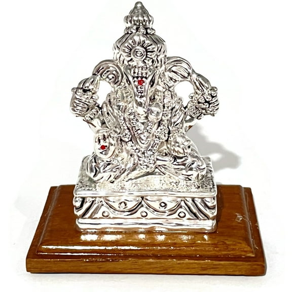 999 Pure Silver Degadu Ganesh / Ganpathi idol / Statue / Murti (Figurine #47)