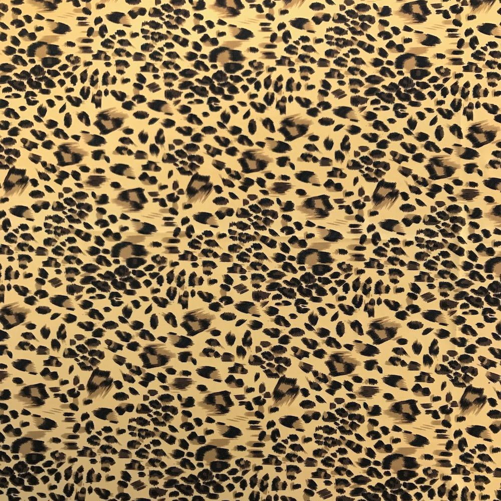 ITY Fabric Cheetah (18-1) Print Polyester Lycra Knit Jersey 2 Way ...