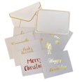 thumbnail image 2 of Tarjeta de felicitación de bronce en blanco, set de 100 tarjetas decorativas, ramo de ceremonias, gracias, invitación de boda, Mensaje de cumpleaños, sobre de bendición, 2 of 4
