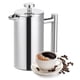 thumbnail image 1 of De Prensa De Acero Inoxidable De Doble Cubierta De 350ml, Tetera Con Aislamiento Térmico Para Café Y Té, 1 of 7