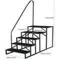 thumbnail image 1 of EDTara RV Steps with Handrail, 5-Step Portable Pool Ladder, 660 Lbs Load Capacity for Camper, Hot Tub, Porch, SPA, Pool, Mobile Home, 1 of 6