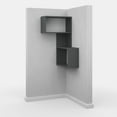 thumbnail image 6 of Ada Home Decor Furniture 18.5" 3 Tier Anthracite Wingate Modern Wall Shelf, 6 of 7