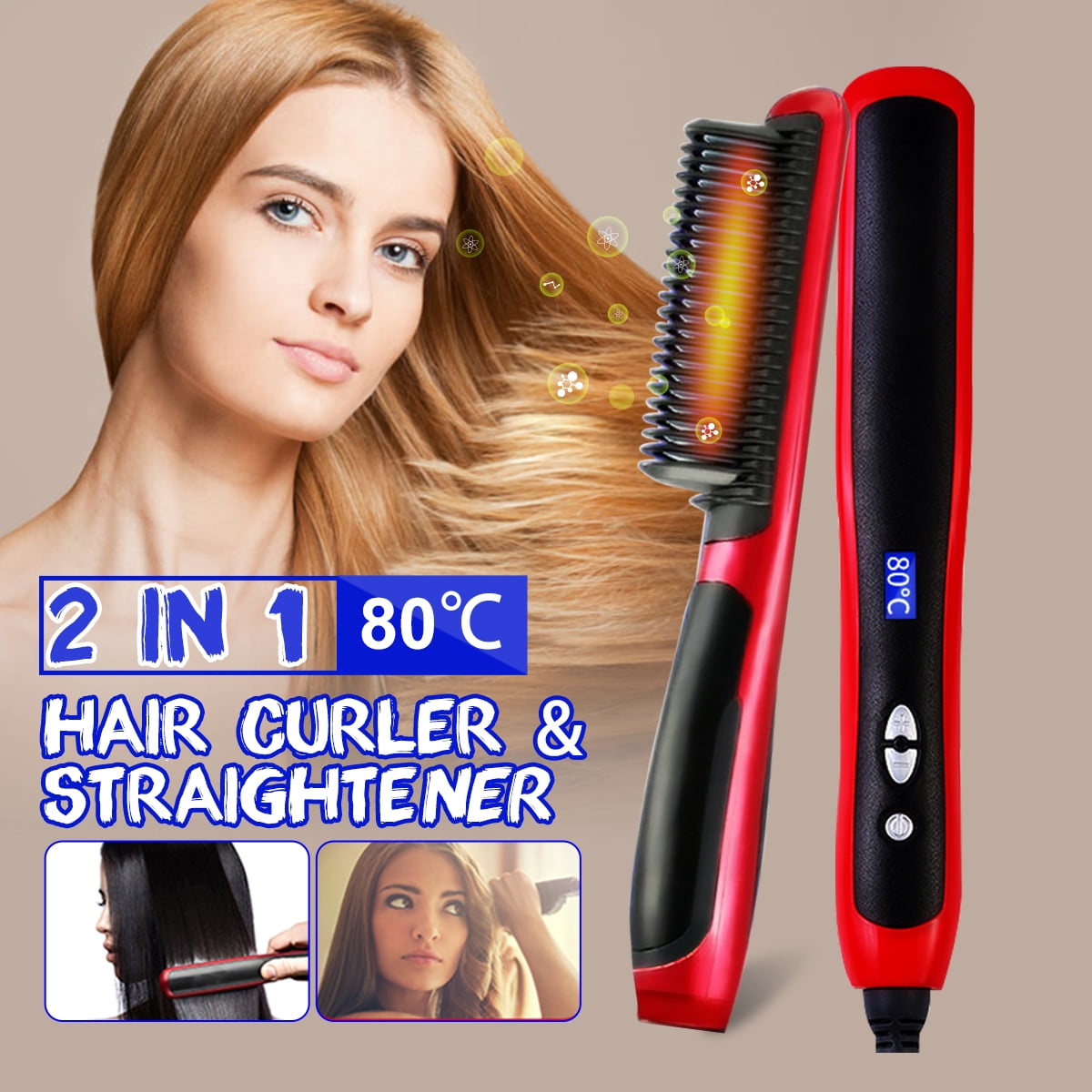 straightener curler all in one