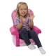 Marshmallow Furniture Chaise Haute pour Enfant en Bas Âge Mousse Confortable, Princesse – image 3 sur 4