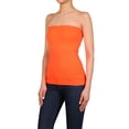 thumbnail image 2 of Women's Plain Stretch Seamless Strapless Layer Bandeau Tube Top, 2 of 4
