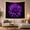 Glowing Rose, variant on Purple Anemones with Swirling Stardust Against Dark Void, Dreamy Fantasy for Fantasy Art Lovers, Magical Digital Wall Art, Birthday Gift Tapestry Wall Hanging for Bedroom and Living Room