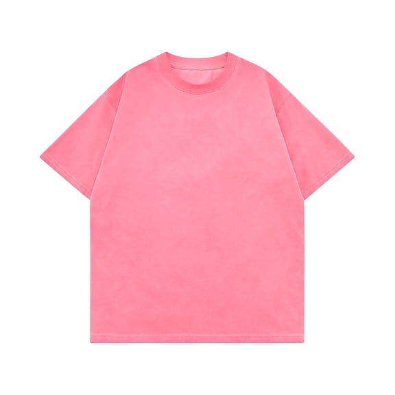Dianli Gifts Men's Vintage Solid Color Casual Short Sleeve Round Neck Shirt Retro Lightweight Breathable Cotton Blend Summer Pullover Relaxed Fit Everyday Tee