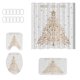 thumbnail image 2 of Accesorios de baño Cortina de ducha navideña Cortina de Papá Noel Fondo Tela colgante Juego de baño Juego de baño de poliéster, 2 of 6