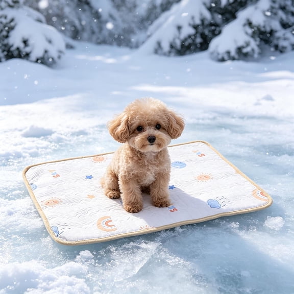 AuroraX Ice Silk Cooling Mat for Dogs Cats Vibrant Non Gel Indoor Pressure Activated Pet Cooling Mat for Cats Washable Dog Cooling Beds for Summer