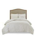 thumbnail image 2 of Witaxima King/Cal King 3 Piece Cotton Chenille Comforter Set Off-White, Tufted Palm Leaf Design, 2 of 11