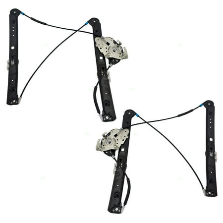 Wagon Front Regulator - Driver and Passenger Front Power Window Lift Regulators Replacement for BMW Sedan Wagon 51337020659 51337020660