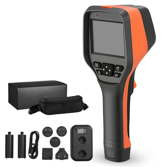 KFFKFF Handheld Thermal Imaging Camera, 256 x 192 IR Resolution, Infrared Camera with 2MP Visual Lens, 25HZ Refresh Rate, 3.5-Inch Touch Screen, Temperature Range -4°F to 1022°F, WIFI Connectivity