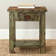 Safavieh Alfred End Table, Antique Green