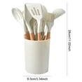thumbnail image 2 of Yucurem 12Pcs Kitchen Utensil Set Silicone Heat-resistant Cookware for Kitchen Kitchen Essentials (Beige), 2 of 10