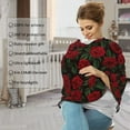 thumbnail image 4 of Haiem Rose Baby Nursing Cover & Nursing Poncho - Multi Use Cover for Baby Car Seat Canopy, Stroller Cover, 360°Full Privacy Breastfeeding Coverage, 4 of 9