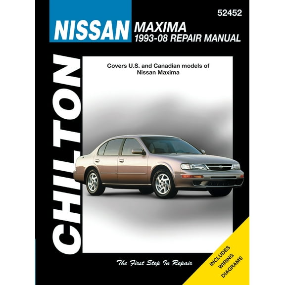 Nissan for of Maxima (1993-08) (exc. information on dual overhead camshaft DOHC engine in 1993 & 1994 SE models) Chilton Repair Manual (USA) ^