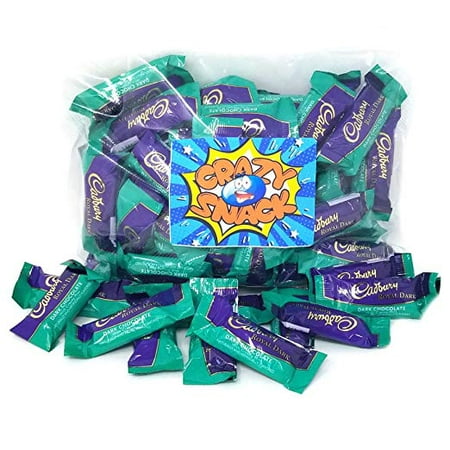 Dark Brown Snake - Cadbury Royal Dark Chocolate Creamy Mint Bar, Snack Size, 1 pound bag