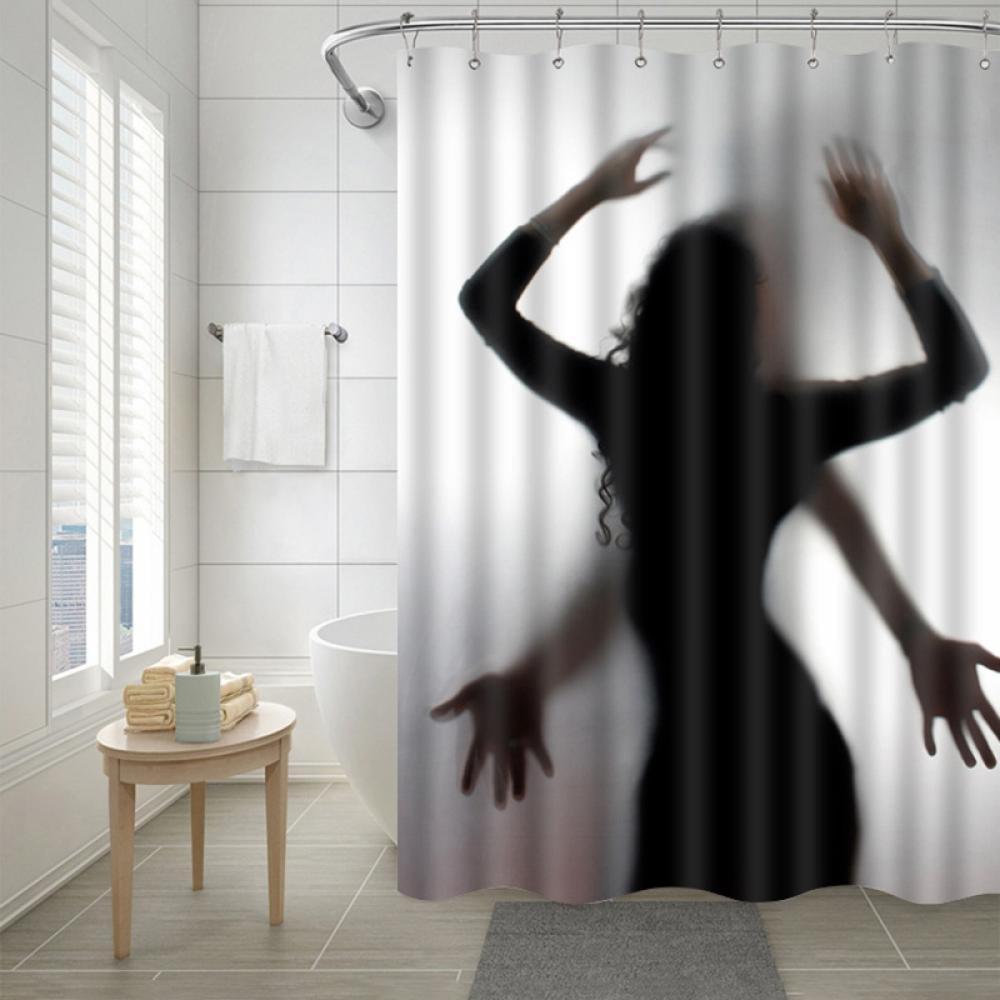 Details about   71" Skull Grim Reaper Shower Curtain Sets Halloween Pumpkins for Bathroom Decor 