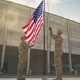 thumbnail image 3 of Yescom Bravery 20 Ft Aluminum Sectional Black Flagpole Kit 3'x5' US Flag Gold Ball Kit Hardware Outdoor Garden Halyard Pole, 3 of 9