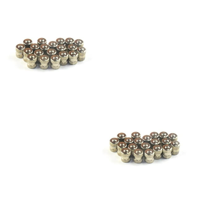 relayinert 20 Pcs Embouts de Valve de Pneu Remplacement Petits Accessoires Pièce de Roue Couvre-Air en Cuivre Composants 2Set